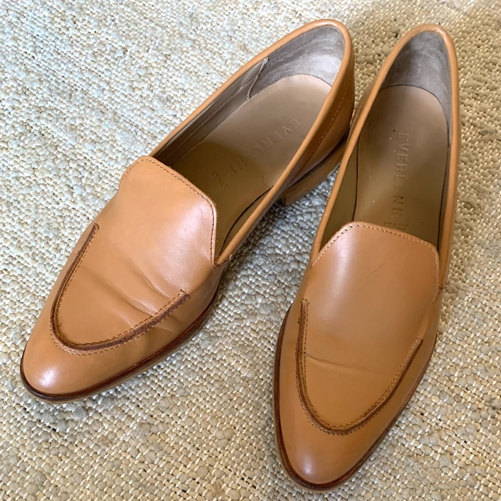 Everlane Tan Leather Loafers